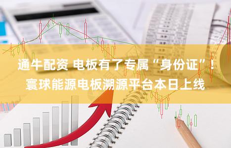 通牛配资 电板有了专属“身份证”！寰球能源电板溯源平台本日上线